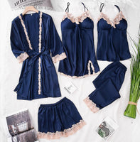 5pcs V-Neck Nightwear Pajamas Sets