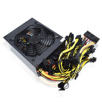 ATX Power Supply ETH Mining BTC Miner 2000W 2400W Support 8 Display Cards GPU For PC Psu Temperature Control