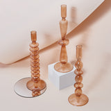 Glass Candle Stick Holders Taper Candles Holder