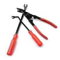 9 inch 12 inch Car Auto Repair Tool Trim Panel Clip Remover Removal Carbon Steel Pliers Hand Tools Red + Black 3pcs/set 23/30cm