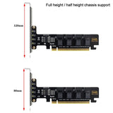 NGFF PCI-E 16X To Four U.2 U2 Kit SFF-8639 NVME PCIe SSD Adapter VROC Raid0 Hyper For Mainboard SSD SFF-8643 PC Hardware Cables