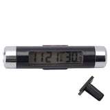 Car Auto LCD Clip-on Digital Temperature Thermometer Clock Calendar