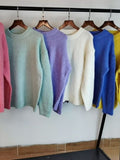 10 Colors Women Sweater Oversize Long Sleeve Loose Knitted Outerwear