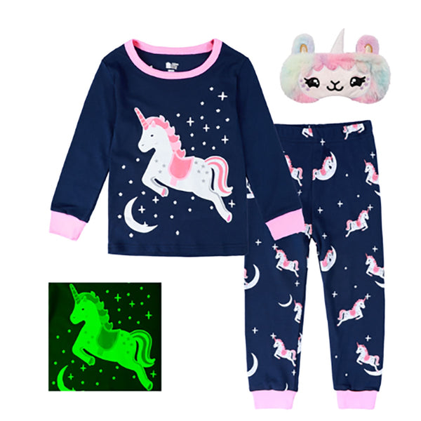 Children Cartoon Nightwear Cute Clothing Set 2-10 Y