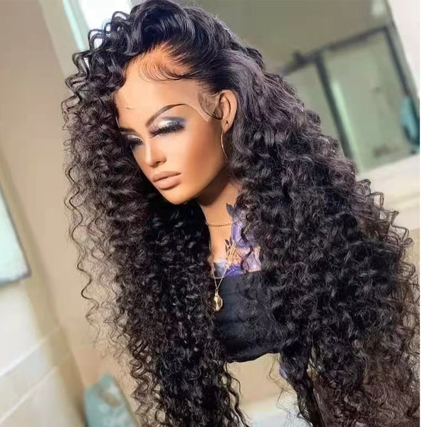 Loose Deep Wave HD Frontal Wigs for Women Curly Human Hair Brazilian
