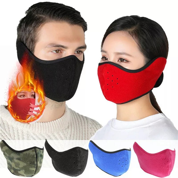Men Women Cycling Mask Fleece Face Ear Protection Earmuffs