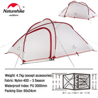 Naturehike 3-4 Person Camping Tent