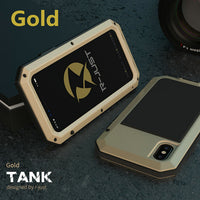 Heavy Duty Protection Armor Metal Phone Case for iPhone 14 13 12 11 Pro XS MAX SE XR X 6 6S 7 8 Plus Aluminum Shockproof Cover