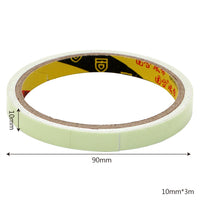 Self-adhesive Tape  Glow In Dark Warning Tape Night Vision Car Sticker Car-styling 10mm*3m