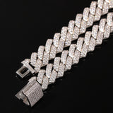13mm Cuban Chain Necklaces Iced Out Cubic Zirconia Jewelry For Men Women